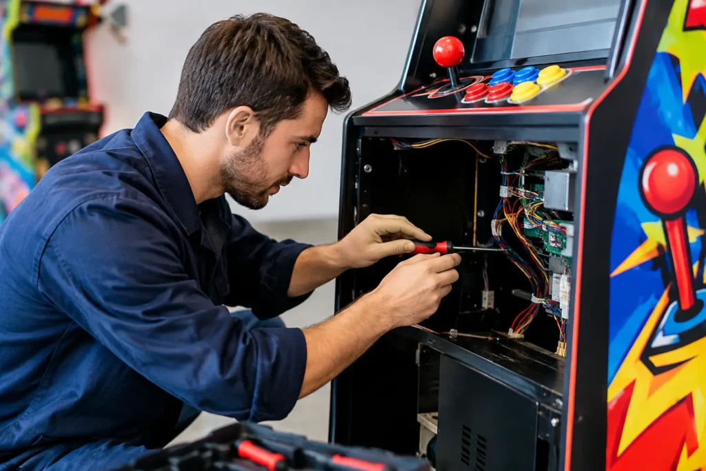 Manutenzione arcade per partite sempre perfette